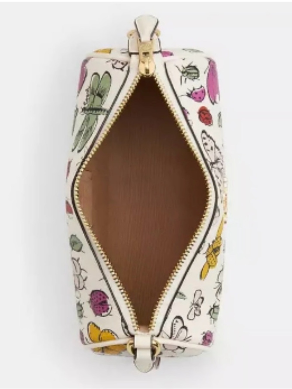 Coach White Multicolor Insect Print Mini Shoulder Bag - Picture 2 of 3
